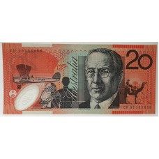 AUSTRALIA 2002 . TWENTY 20 DOLLARS BANKNOTE . MacFARLANE/HENRY . LUCKY 888